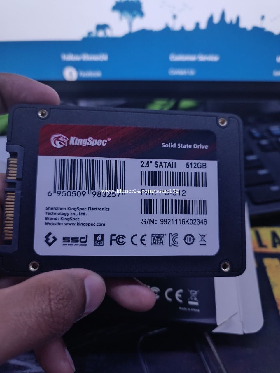 SSD Kingspec 512GB new