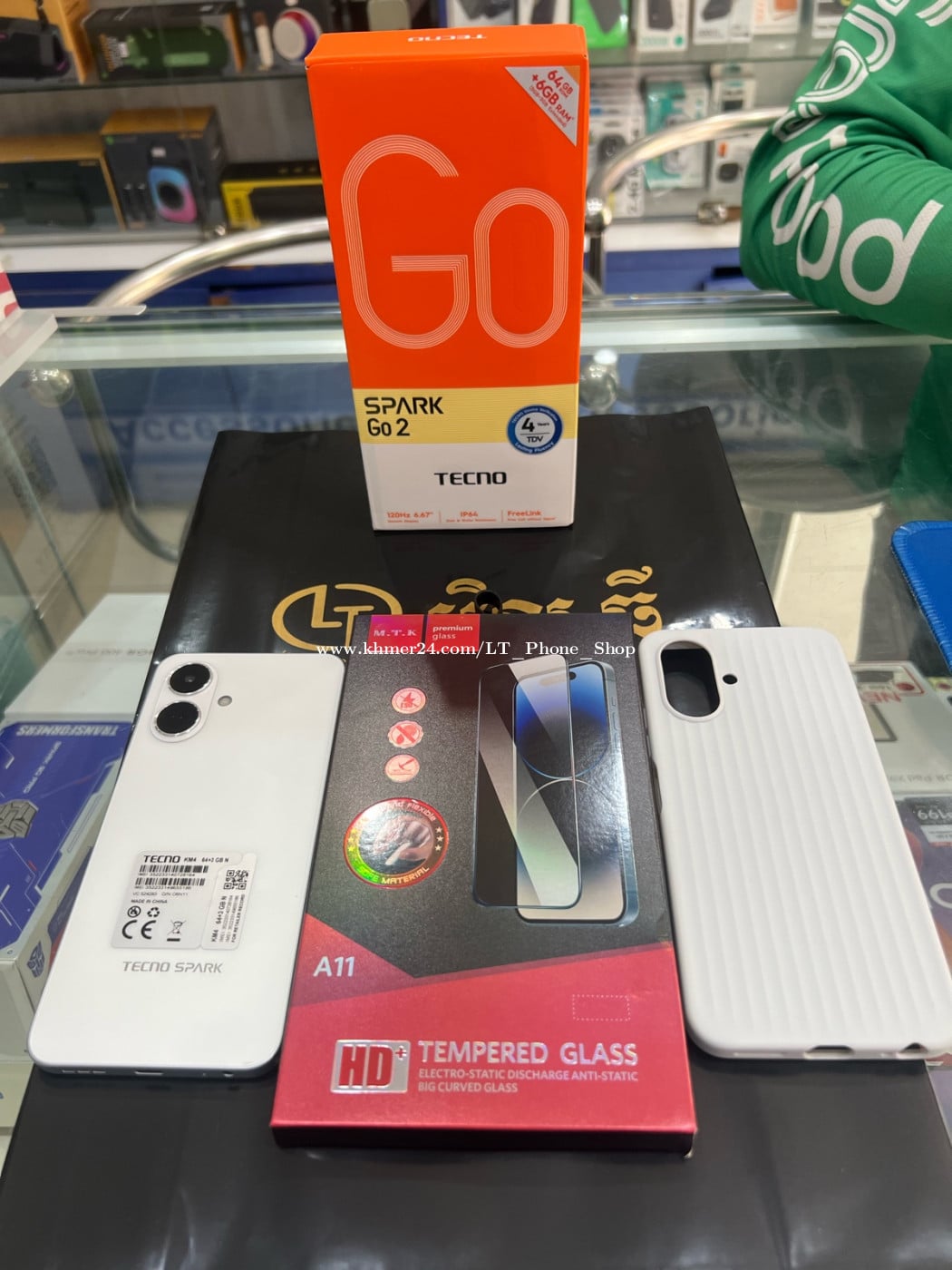 Tecno Spark Go 2 (3GB+3GB/64GB) ថ្មីធានា1ឆ្នាំ