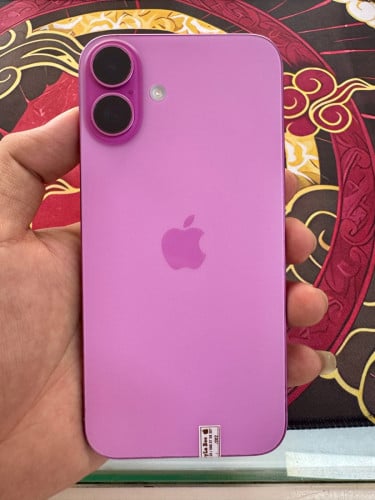 iPhone 16 Plus 128G Color Pink 🩷 មួយទឹក ថ្ម100%🔋 lock sim ប្រើបានសុីម2សេវាដើរស្មូតល្អគ្រប់ប្រពន្ធ័