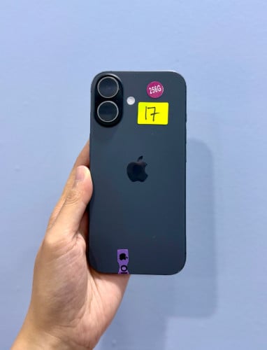 Iphone 17 ទំហំផ្ទុក (256G) Color Black តួស្អាត 98.9999%