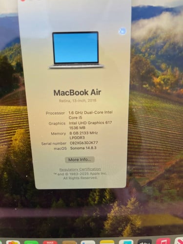MacBook Air 2018 SSD 128GB