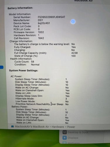 Macbook Air Year2018