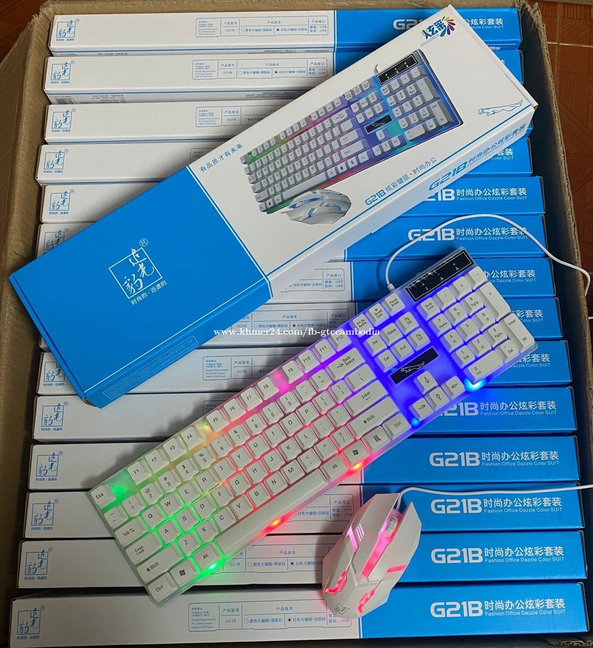 ឈុត Keyboard and Mouse G21B