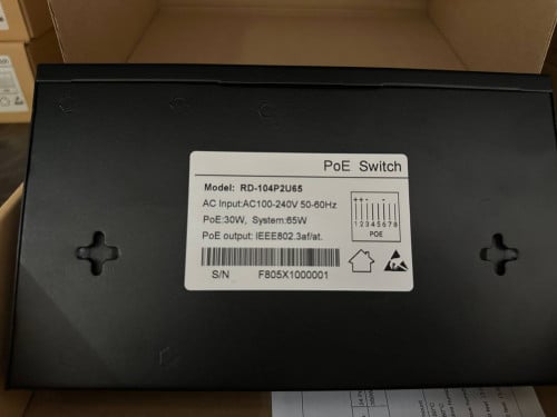 #POE Switch 4 Port Model: RD-104 P2U65
