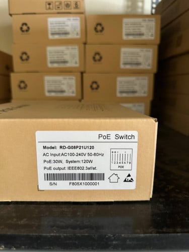 #POE Switch 8 Port  Model: RD-G08P21U120