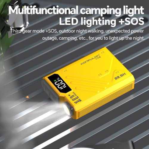 22.5W 10000mah Powerbank color yellow & gray