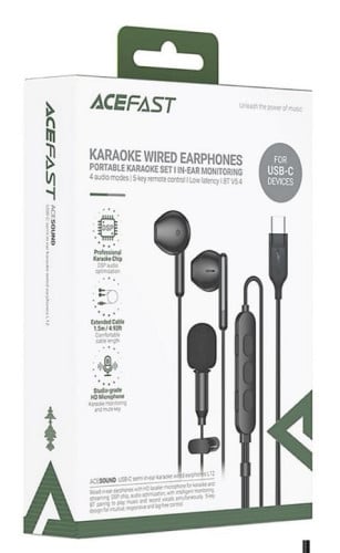 Acefast karaoke wired earphones
