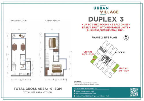 Duplex 2bedroom 2bathroom for Sale