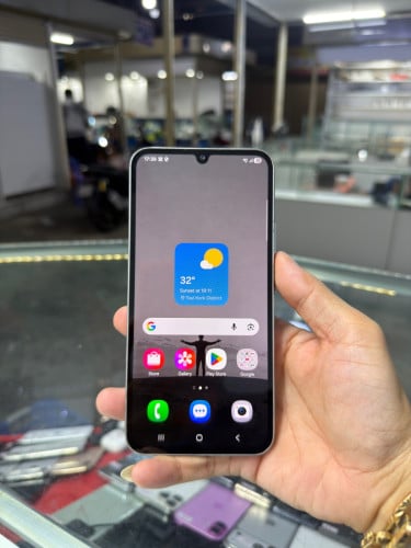 Samsung A34 5G Silver , Ram8GB HD128GB Phone Condition 95% , ម៉ាស៊ីនសានុំ