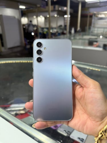 Samsung A34 5G Silver , Ram8GB HD128GB Phone Condition 95% , ម៉ាស៊ីនសានុំ