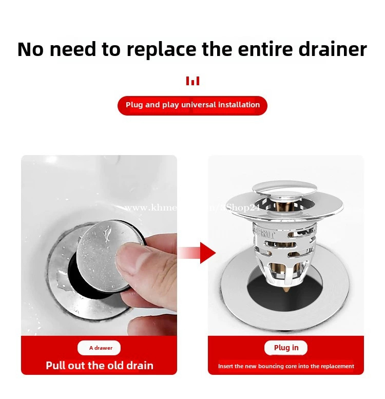 Bathroom toilet anti-hair and anti-odor core