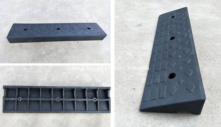 Heavy Rubber Plastic Road Ramp Car Driveway 50*27*9cm