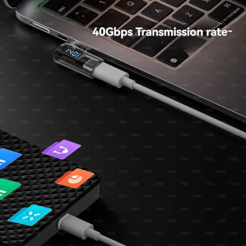 140W Digital Display Adapter USB Type C Fast Charging