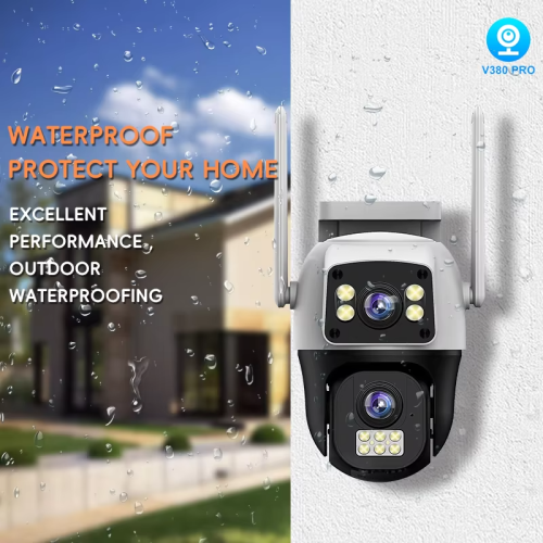 4G Camera 2 len PTZ 360 (sim card)