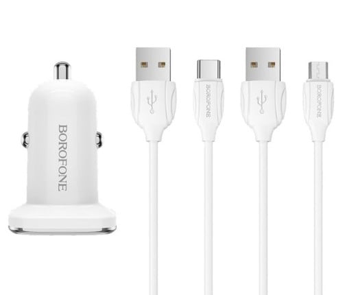 Borofone In car charger set ( micro usb)
