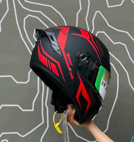 BYB helmet red&black theme