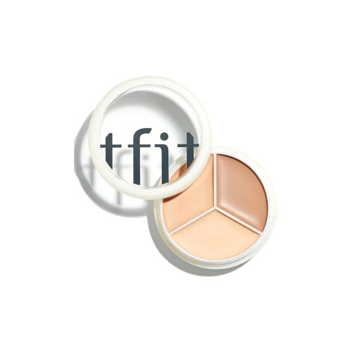Concealer T-Fitមាន3ពណ៌ក្នុងប្រអប់តែមួយ ជាផលិតផលរបស់់ប្រទេសកូរ៉េ