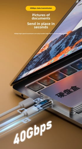 Digital display adapter Type C male to female
