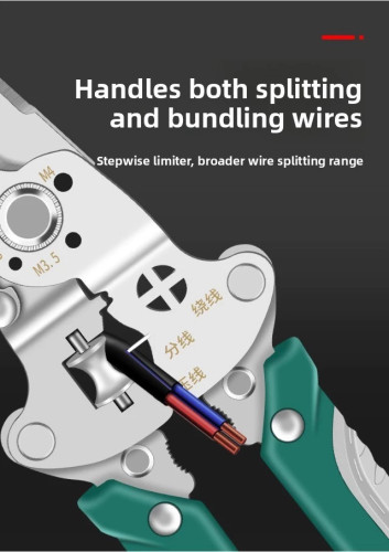 Foldable Wire Stripper Multi-Function Utility Tool Stripper Crimping Pliers Wire Splitter cutter