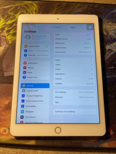 Ipad air2 32g សាណុំ ថែម ខេស ស្គ្រីន ឆ្នាំងសាក