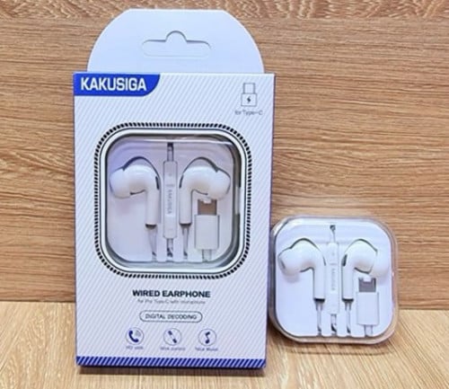 Kakusiga wired earphone for type c