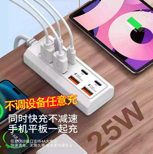 Multi-Port USB x4 Type C x4 Charger