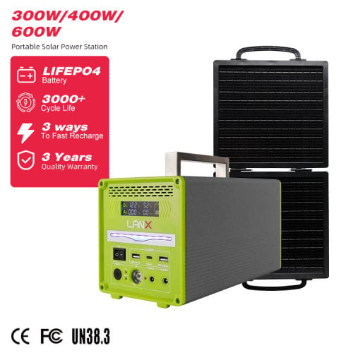 Output Power AC 220v 600W + AC Charger + Solar Panel, Capacity: 384WH
