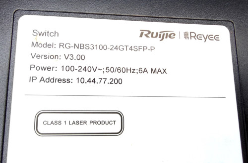 Switch Ruijie Gigabit Managed PoE