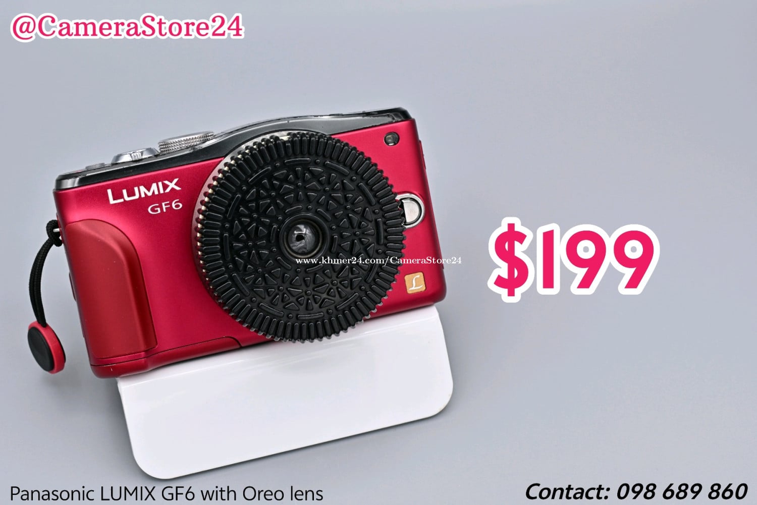 Panasonic LUMIX GF6 with Oreo lens