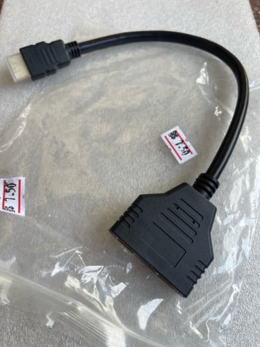 ខ្សែបំបែក សំរាប់ Monitor 1 Male HDMI Split to HDMI Female Two