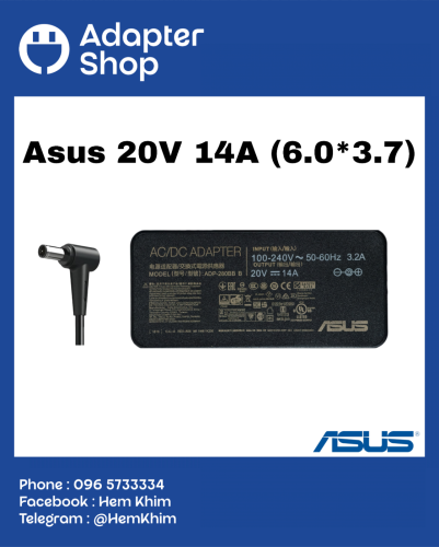 Adapter Asus TUF & ROG 20V 14A 280W (6.0*3.7) Original