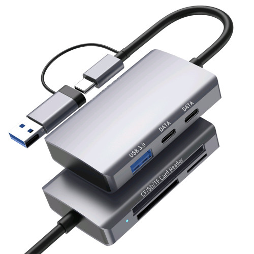 Card Reader ក្បាល២ USB+Type C