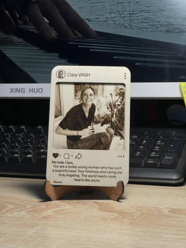Customize Laser Engraving Instagram with Photo Engrave