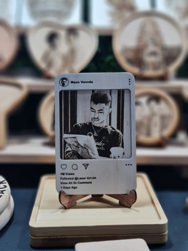 Customize Laser Engraving Instagram with Photo Engrave
