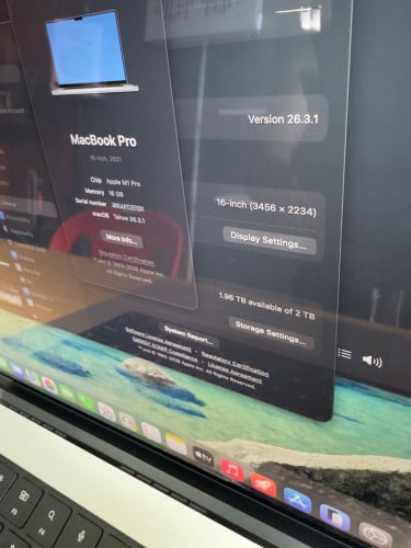 Macbook Pro M1 Pro 16” 2TB 98%