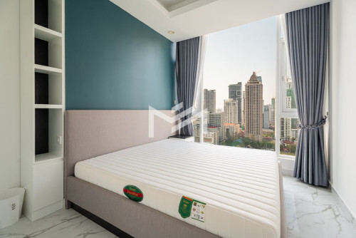 Modern 2 Bedrooms Condo for RENT in J Tower 2 BKK1 with Gym and Pool