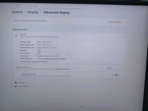 Monitor លក់ AOC q25g4s