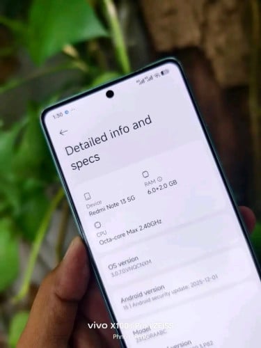 Redmi note 13 5G ស្នុំ ស្ទើរតួដូចរូប អេក្រង់ស្អាត Super amoled