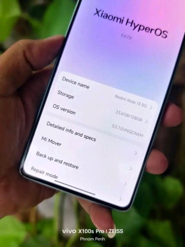 Redmi note 13 5G ស្នុំ ស្ទើរតួដូចរូប អេក្រង់ស្អាត Super amoled