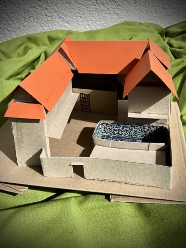 Two houses on a 600 square meters plot in a quiet area in Chreav