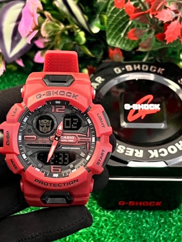 🔥 Casio G-Shock Replica Optimus Prime Transformers Edition – Grey / Blue