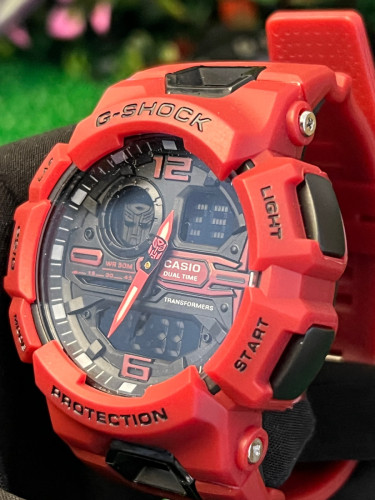 🔥 Casio G-Shock Replica Optimus Prime Transformers Edition – Grey / Blue