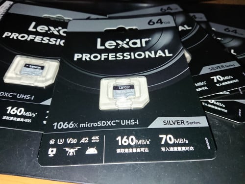 160MB/S Original 100% Lexar Micro SD Card Lexar 1066x Lexar silver 64GB U3 4k original 100%
