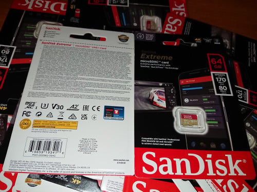170MBPS SanDisk Extreme Micro SD64GB micro SDXC UHS-I U3 V30 A2 Original 100% for High speed