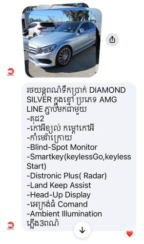 2015 Mercedes-Benz C300 AMG Line Option មហាខ្ពស់ 3ប៉ូតុង គុជ2