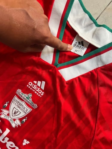 ADIDAS FC LIVERPOOL 1993-95 (M) JERSEY Original ๐ซฐ๐ผ Vintage Made in UK