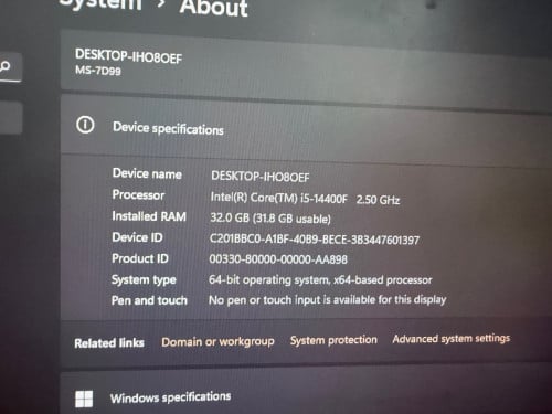 Core i5-14400F VGX3060-12Gb