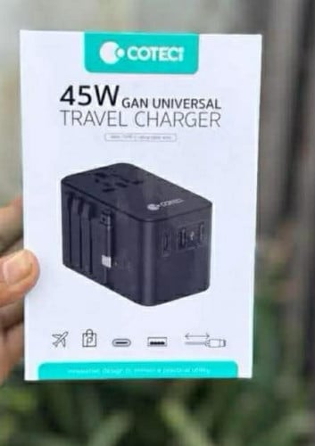 COTECi 45w GaN  universal travel charger