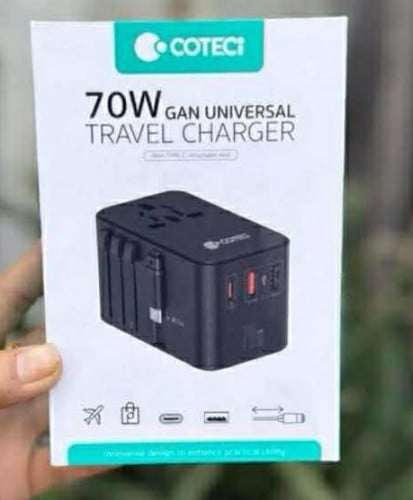 COTECi 70w Gan universal travel charger