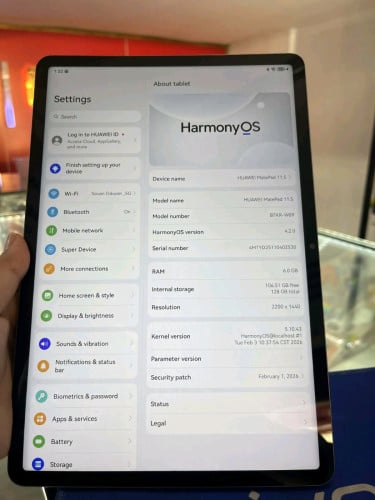 Huawei Mate Pad 11.5 ram6G/128G ស្អាត99% (Tab+computer)